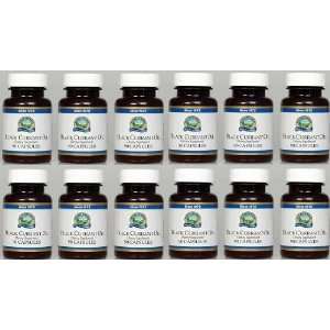 BLACK CURRANT OIL SOFTGEL CAPSULES, Dietary Supplement (Pack of 12) 90 
