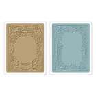 Tim Holtz Texture Fades ~ BOOK COVERS SET ~ Sizzix Embossing Folders