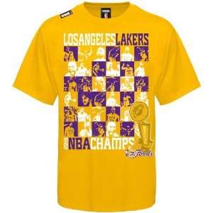   Lakers Gold 2010 NBA Champions Slideshow T shirt