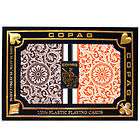 COPAG Plastic Playing Cards 1546 Orange/Brown Poker Jum