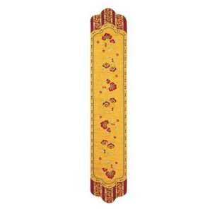   Table Runner   12.5x72 yellow and red woven cloth
