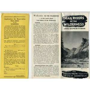  1956 Trail Riders of the Wilderness 1956 Expeditions 