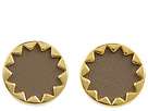 Sunburst Button Earrings with Khaki Leather Posted 3/16/12