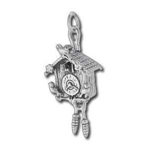  Cuckoo Clock 3D Movable Sterling Silver Charm 
