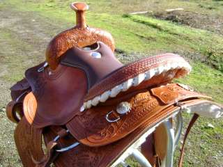 USED ROGUE SADDLERY LEATHER 16 WESTERN WADE HORSE ROPING COWBOY 