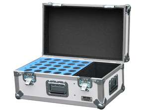 ATA Microphone case holds 29 mics mics with storage  