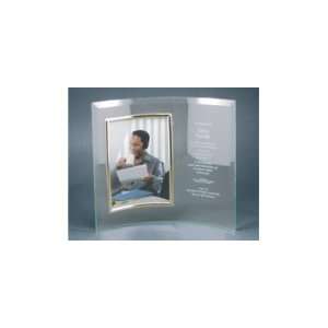   Personalized Glass Crescent Picture Frame Vertical 7x10 Electronics
