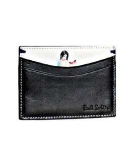 Paul Smith black leather pin up girl card case  