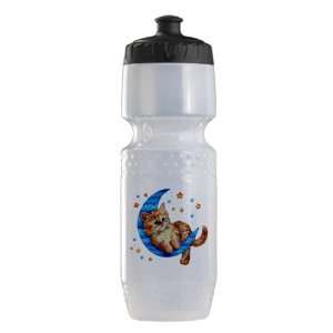  Trek Water Bottle Clear Blk Moon Kitten with Stars 