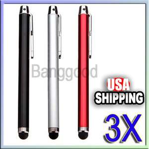   Screen Pen For Apple iPhone 4S 4G 3GS iPod Touch iPad 2 Tablet  
