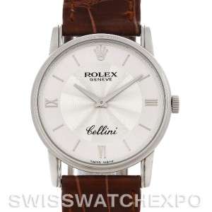 Rolex Cellini Classic Mens 18K White Gold 5116 NOS  