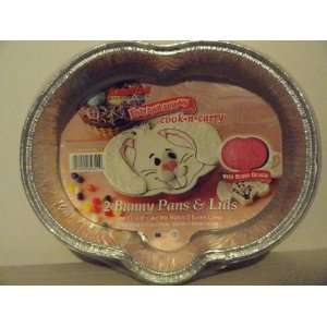   Two (2) Foilabrations Cook n carry Bunny Pans & Lids