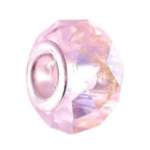  Style Charm Bead (Z237) Faceted Glass (14mm x 9mm) (Fits Troll too 