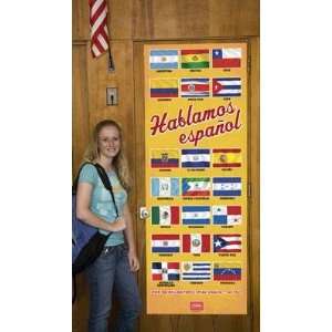  Flags of Spanish Speaking Countries Door Poster Office 