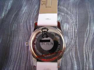 AUTHENTIC TOUS CRUISE WATCH WHITE LEATHER NEW NEVER WORN PRICE REDUCED 