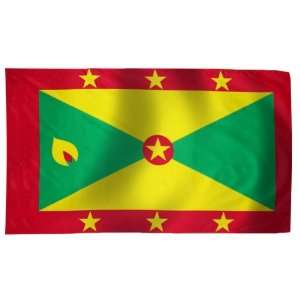  Grenada Flag 2X3 Foot Nylon PH Patio, Lawn & Garden