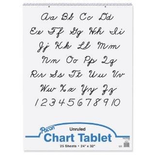 School Smart Primary Chart Paper Pads   24 x 36 Ruled Short   Pack of 