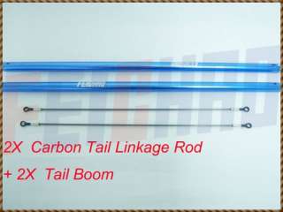 F01354 Z Carbon Tail Linkage Rod+Boom,Trex/KDS 450 Heli  