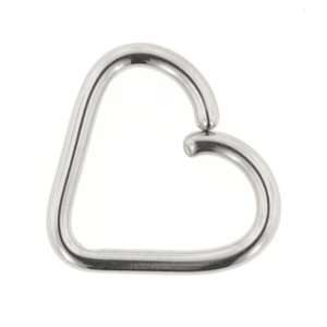   Steel Continuous Heart Shaped Ring 16g 3/8 Inc. LeRoi Jewelry