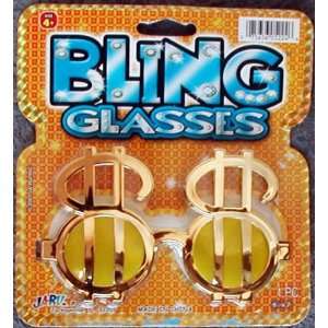  Bling Glasses   Dollar Sign Funny Glasses Toys & Games