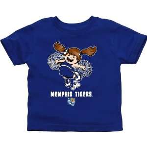   Tigers Toddler Cheer Squad T Shirt   Royal Blue