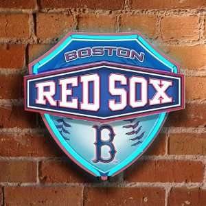  Neon Shield Wall Lamp Red Sox: Sports & Outdoors