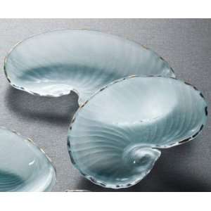  Shell Series Large Natilus Handmade glass 12 1/2 X 8 1/2 