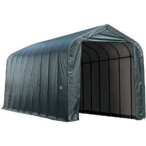  ShelterLogic 80037 Green 18x40x12 Peak Style Shelter 
