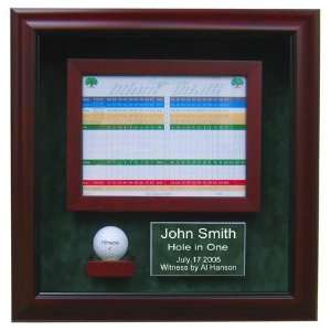  Homeplate Heroes Hole in One Golf Display Case: Sports 