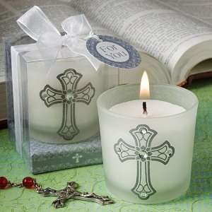  Classic Cross Design Candle Favors: Health & Personal Care