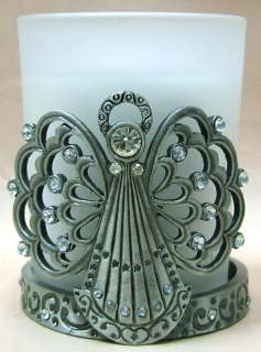 Pewter Angel FluffyWing Votive Candle Holder PTC3632  