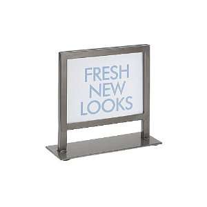  Raw Steel Boutique Countertop Sign Holder