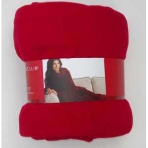  Charter Club Cozy Up Red Throw With Pockets