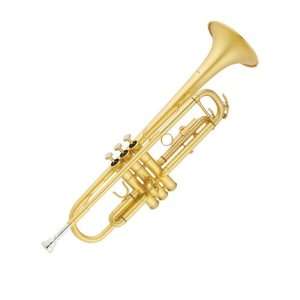  Cecilio Gold Plated Sandblast B Flat Trumpet w/ Hard Shell 