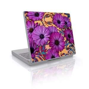    Laptop Skin (High Gloss Finish)   Purple Daisy Damask Electronics