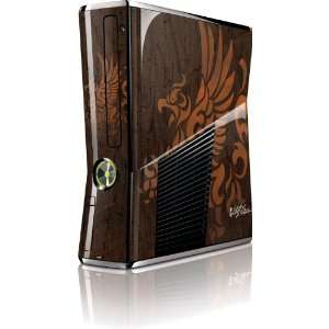   (brown) Vinyl Skin for Microsoft Xbox 360 Slim (2010) Electronics
