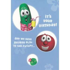Greeting Card Birthday Veggie Tales Its Your Birthday Inspirational 