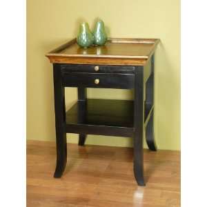 Earls Court End Solid Wood Side Table 