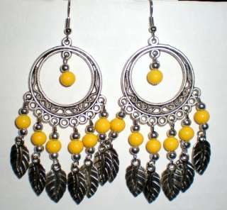 Dream Catcher Beads & Feather Charms Earrings * U Pick  