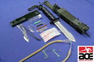 Frontiersman Survival Knife & Kit w/ Sheath  