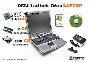   latitude d610 refurbished laptop computer xp pro + DELL RESTORE CD