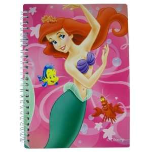   Pink 50 Sheet Spiral The Little Mermaid Notebook   Princess Ariel
