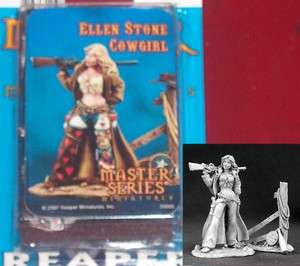 Reaper 30005 Ellen Stone Cowgirl 54mm Miniature Female Western 
