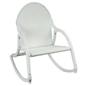   Portable Folding Childrens Rocking Chair   White Toys & Games