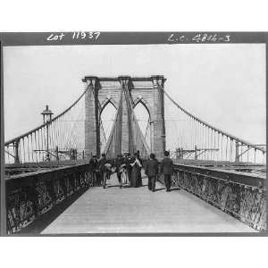  Brooklyn Bridge Promenade, c1898,by George P. Hall