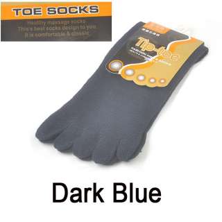 Wholesale Healthy Classic Sock Mens Cotton Five Fingers Toe Socks 