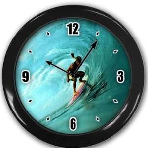  Surfing surfer Wall Clock Black Great Unique Gift Idea 