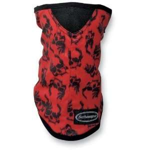  Schampa Stretch Fleece Lined Half Face Mask , Color: Red 