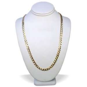   10K Gold 4.5MM Cuban Curb Link Chain Necklace 20 10K Chains: Jewelry