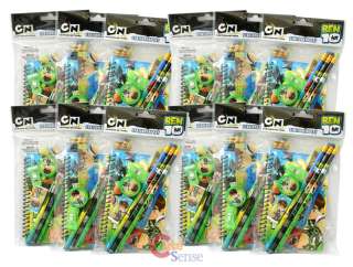 Ben 10 Stationery Gift Set  Party Flavor 12Pack (96pc)  